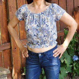 H&M Peasant Blouse, Size Sm, NWOT